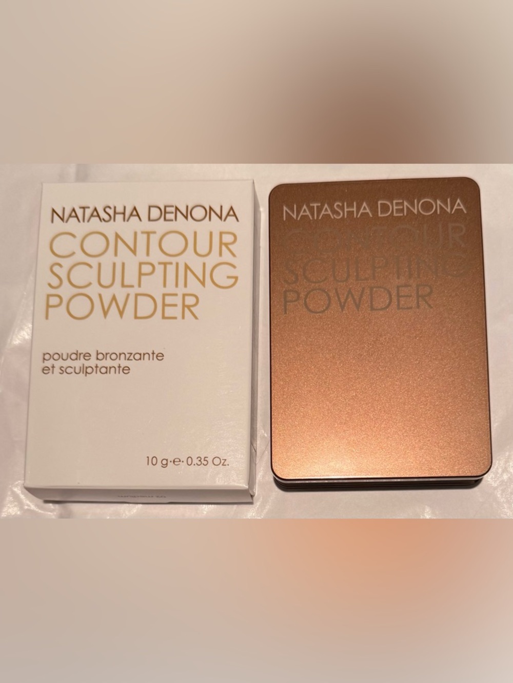 Natasha Denona Contour Sculpting Powder 02 Medium Slight swatch. Never used
